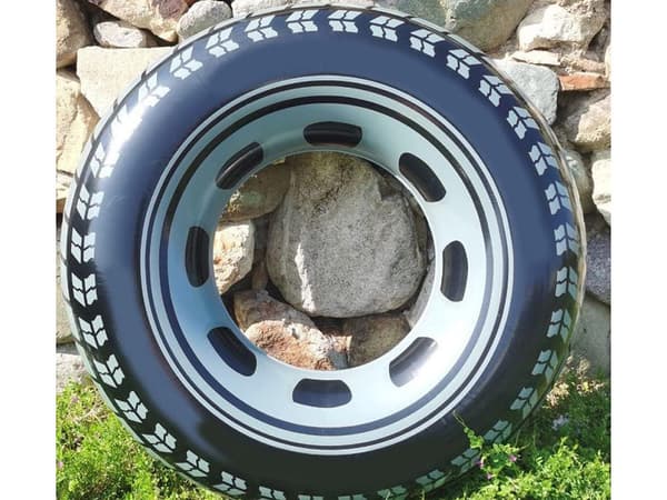 Uppblåsbar badring för barn däck 50 cm