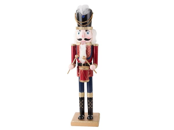 Nøddeknækker træfigur soldat håndmalet 50 cm