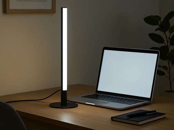 LED-gulvlampe 40 cm USB dæmpbar 3 lysindstillinger sort