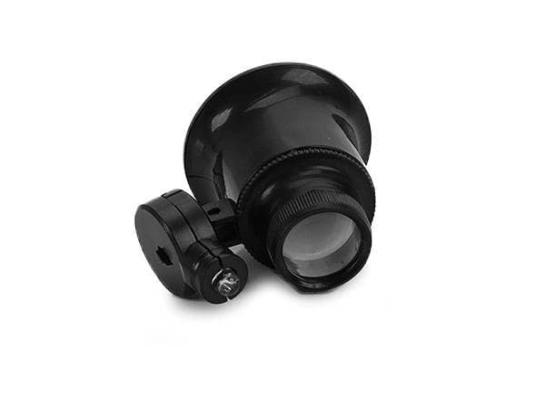Pannlupp 20x med LED-belysning svart inkl 2 batterier