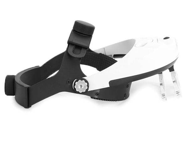 Pannlupp med LED 5 utbytbara linser 1x-3,5x max 6x