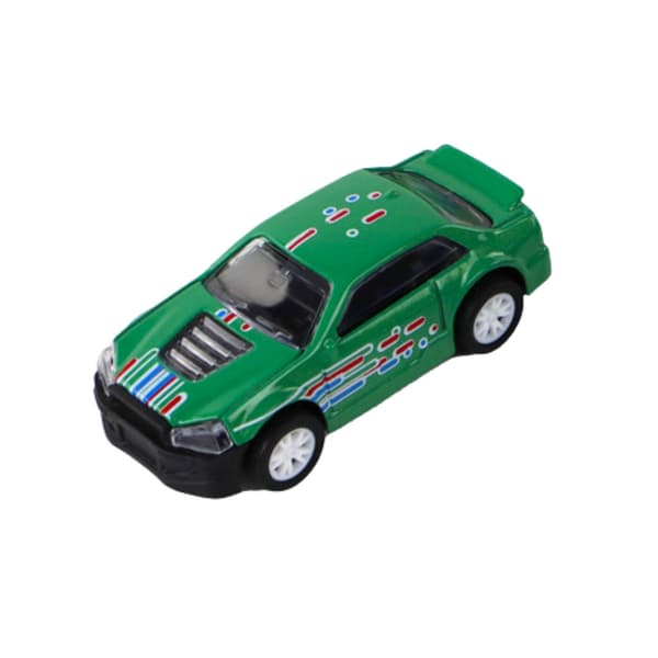 Legetøjsbiler friktionsdrev 1:64 6-pack med metalkuffert