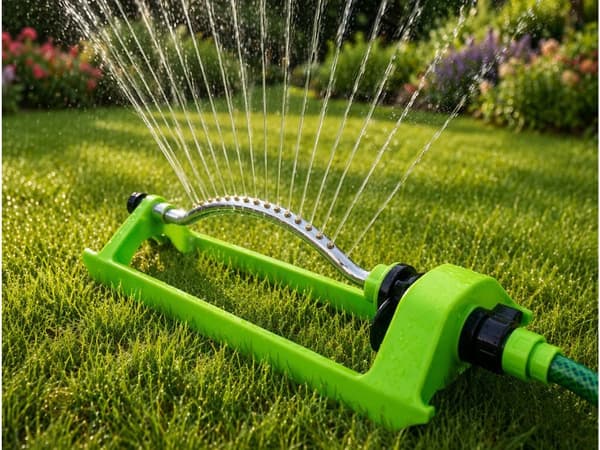 Oscillerende havesprinkler 18 dyser plast/metal 46 cm
