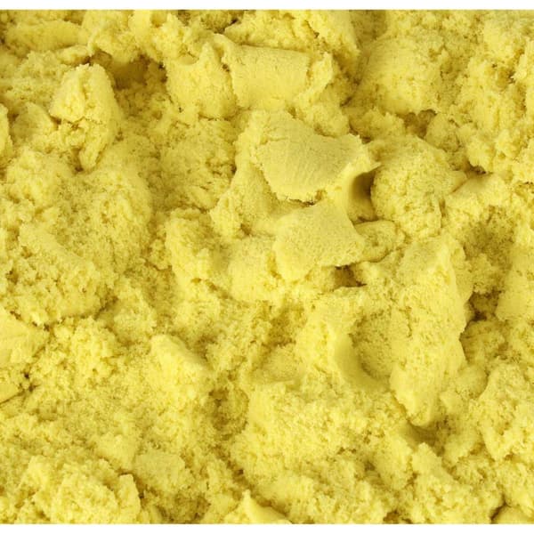 Sensorisk sand til børn 1 kg gul i pose, 3+ Yellow