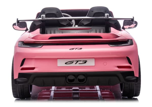 Sähköauto lapsille Porsche GT3 24V vaaleanpunainen akullinen ajolelu