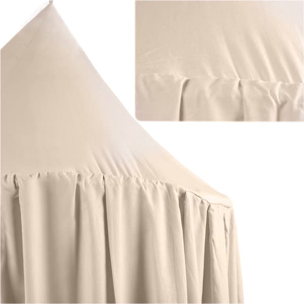Tipitelt baldakin til børneværelse beige polyester inkl. monteringssæt Beige