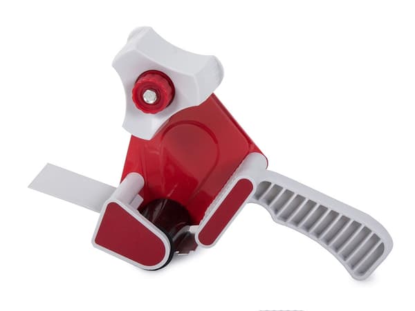Tejpdispenser för packtejp max 50 mm med broms och justerbar spänning