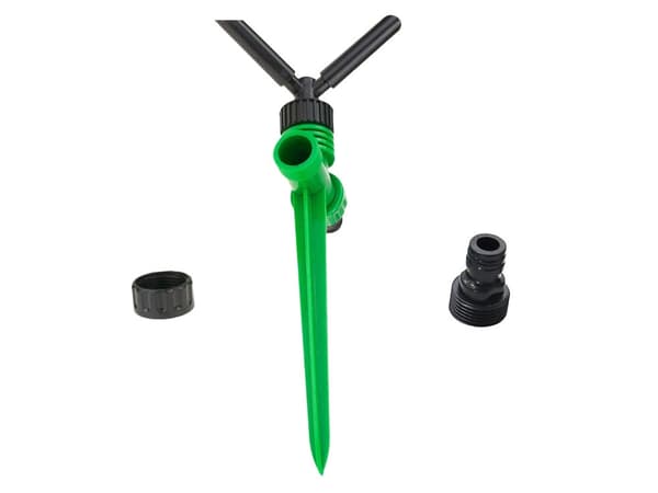 Pulserende sprinklerfordeler 360° 3-arm 26x10,5 cm grøn/sort