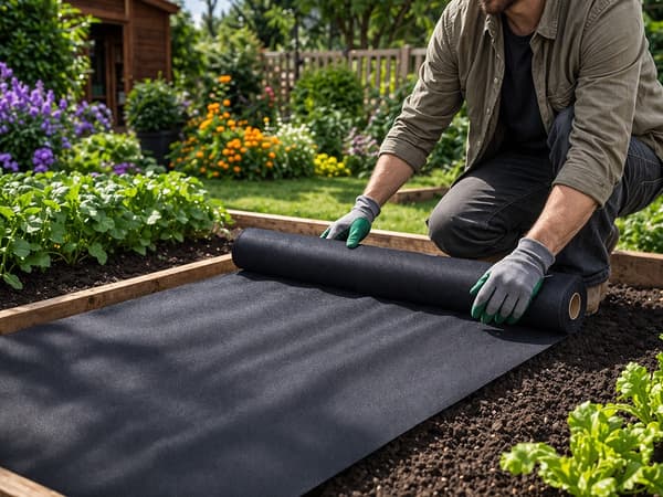 Ukrudtsdug PP 50 g/m² sort 1x20 m (20 m²) rulle