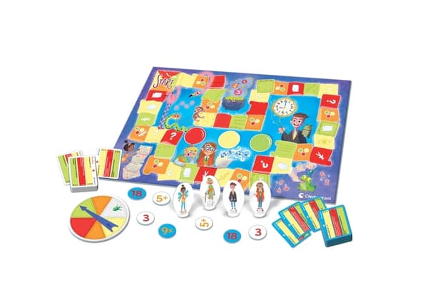 Matematiikkalautapeli lapsille 6–10 år, 2–4 pelaajaa