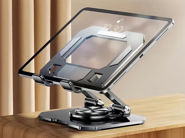 Tablet-holder justerbar 4–16 tommer 360° rotation i kulstål