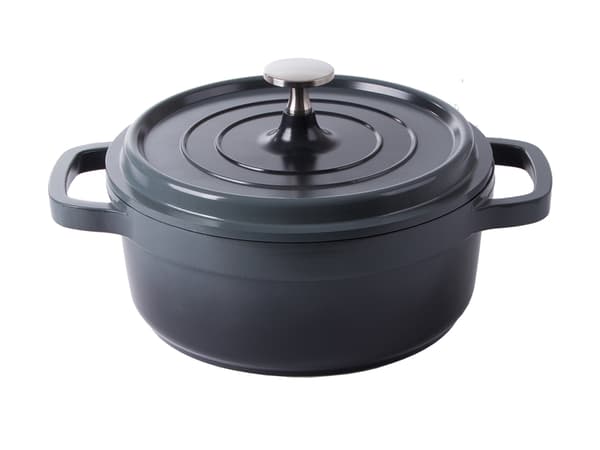 Kattila kannella 2,2 L valualumiini non-stick harmaa induktio