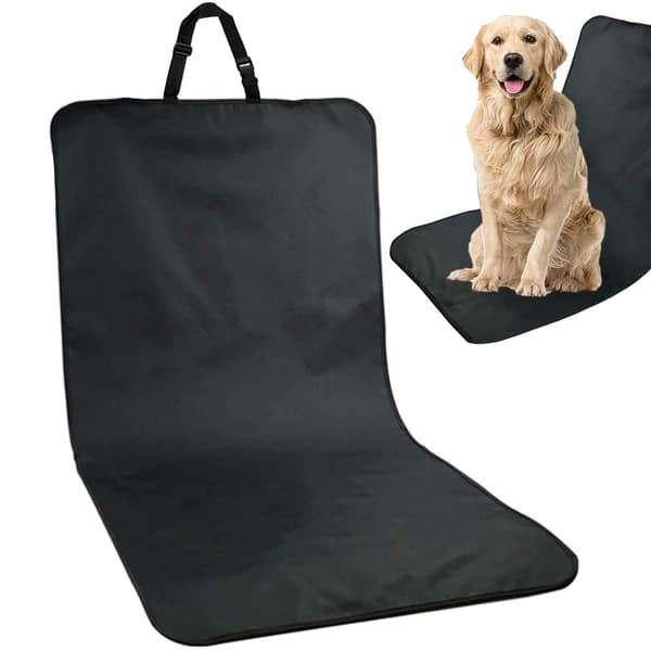 Bilsædebeskytter til hund 105 x 50 cm polyester sort til en siddeplads