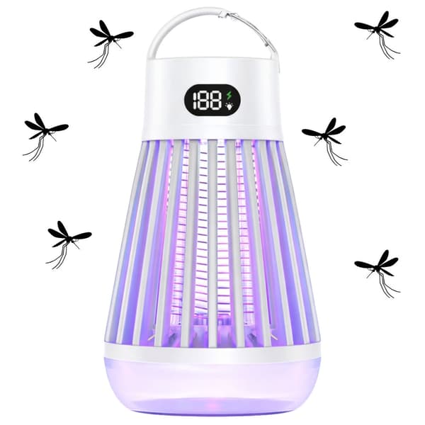 Elektrisk myggedræber UV-lampe 2000mAh USB-C campinglampe J03