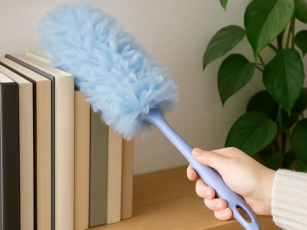 Foldbar støvekost mikrofiber 35 cm til tør og våd rengøring