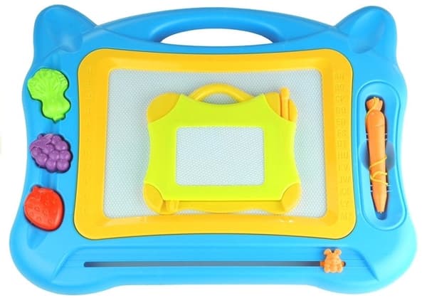 Magnetisk tegnesæt med stempler og mini-tavle, 4 dele