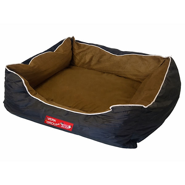 Hundbädd rektangulär 65x55 cm velour med avtagbart överdrag
