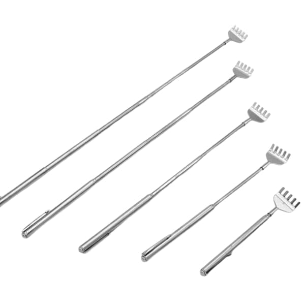 2-pack ihopfällbar Ryggkliare – Kliare för Rygg, Nacke & Ben Silver