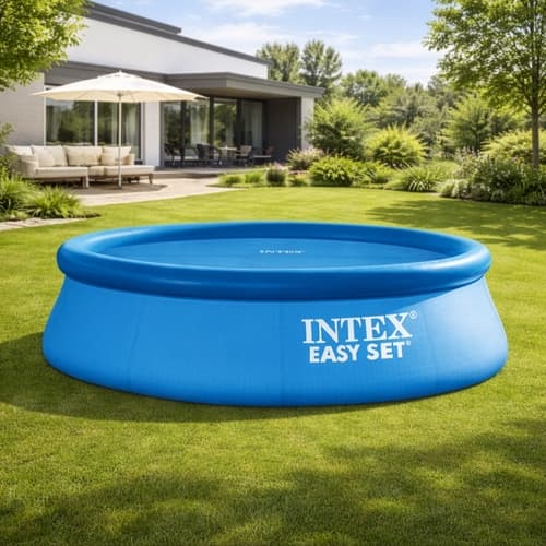 Solskydd bubbelmatta för rund pool 3,05 m, Ø290 cm (Intex 28011)