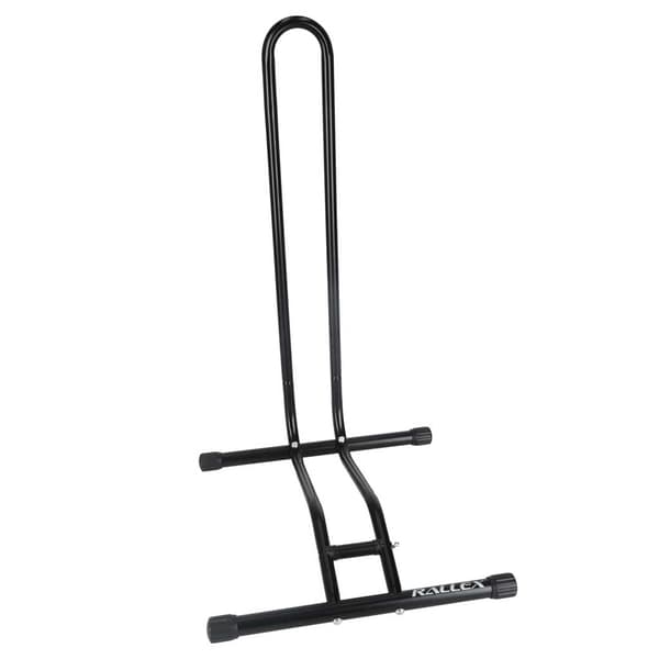 Fritstående cykelstativ i stål 16-27,5" hjul op til 6,5 cm dæk sort