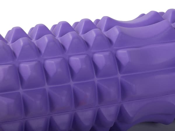 Massage-roller 32 x 13 cm EVA-skum mellemhård lilla