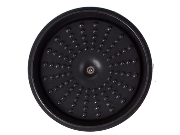 Kasserolle med låg støbt aluminium 2,2 l non-stick sort