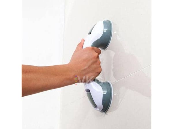 Støttehåndtag med sugekopper 30 cm grå til badeværelse/toilet