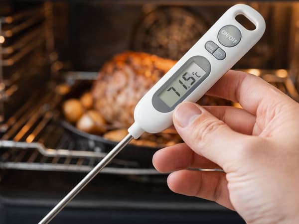 Digitalt køkkentermometer med rustfrit spyd LCD 180° -50 till 300°C