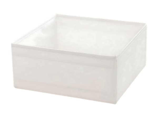 Tekstilorganiser til undertøj/sko hvid polyester 28x28x13 cm