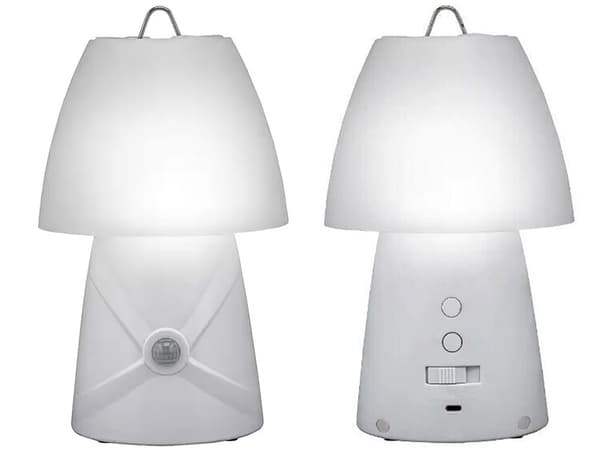 LED natlampe til børn RGB 7 farver bevægelsessensor USB hvid 26 cm