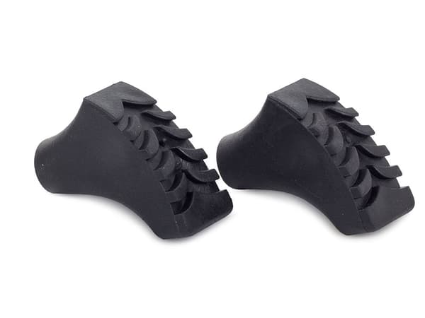 Gummispids til gåstave/vandrestave 11 mm sort 1 stk