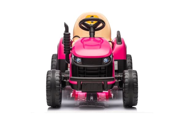 Batteridrevet legetraktor til børn rosa BBH-030