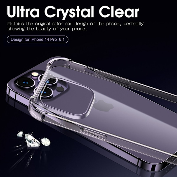 iPhone 14 Pro Max Silikon Shockproof Skal