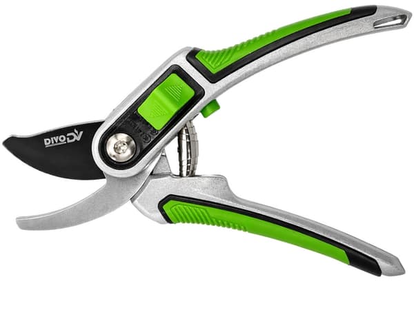 Sekatör justerbar bladöppning 12/20 mm grön 22 cm