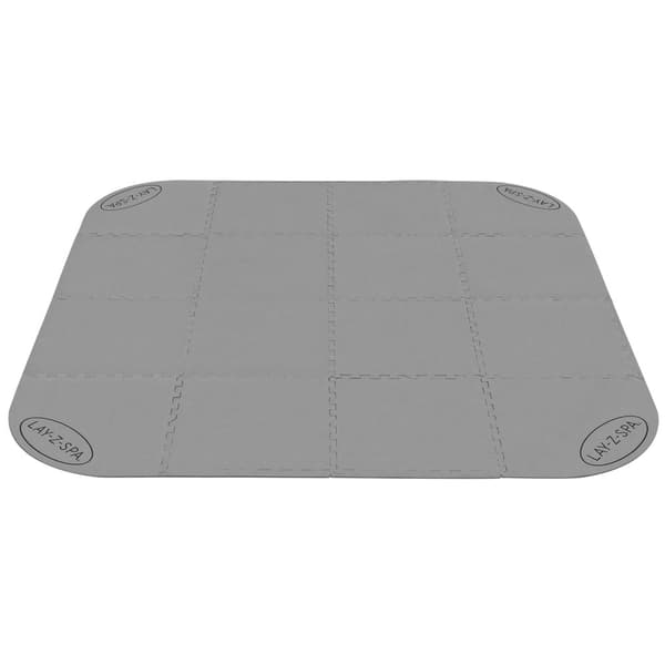 Skummåtte gulvbeskyttelse til spa/jacuzzi 196x196 cm 17 dele Lay-Z-Spa