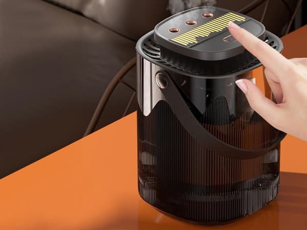 Ilmankostutin 3000 ml, aromadiffuuseri, USB, 3 tilaa, lämpimänvalkoinen valo, musta