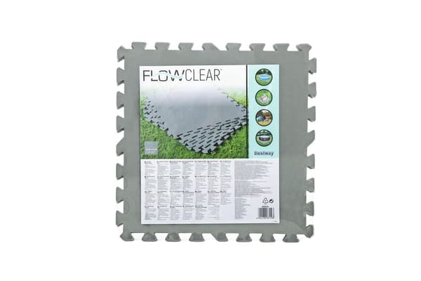 Poolunderlägg skummatta 50x50 cm 9-pack skydd mot punktering