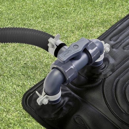 Solvarmemåtte pool 120x120 cm PVC sort, til pumper under 5678 l/t