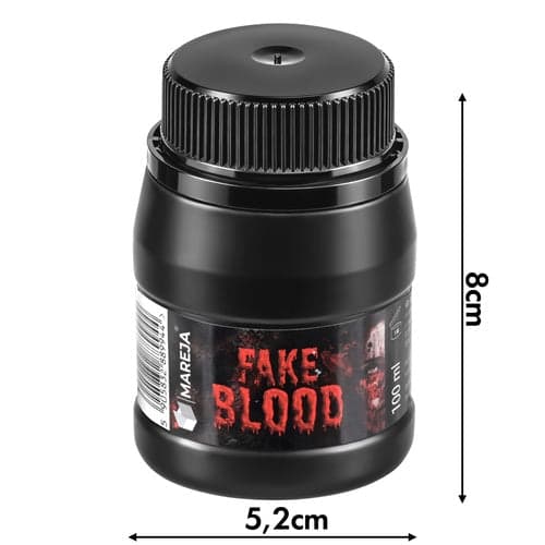 Kunstigt blod flydende rød 100 ml flaske til Halloween makeup cosplay