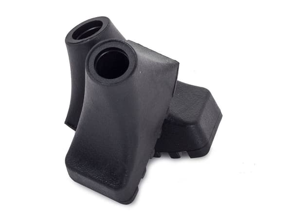 Gummispids til gåstave/vandrestave 11 mm sort 1 stk