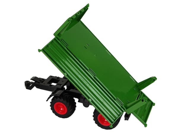 Fjärrstyrd traktor med släp 1:24 röd/grön, ljus, 3+ år