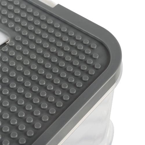 Urkasse i kunstlæder 12 rum 2 niveauer sort 25x20x10 cm