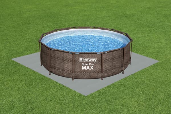 Poolunderlägg skummatta 50x50 cm 9-pack skydd mot punktering