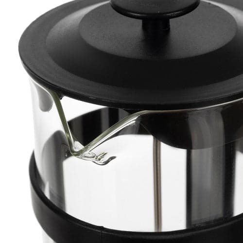 Stempelkande glas 1L med rustfri si/stempel til kaffe og te