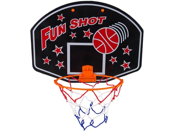 Basketbollset för barn 3+ med korg/backboard 34x26 cm, boll & pump