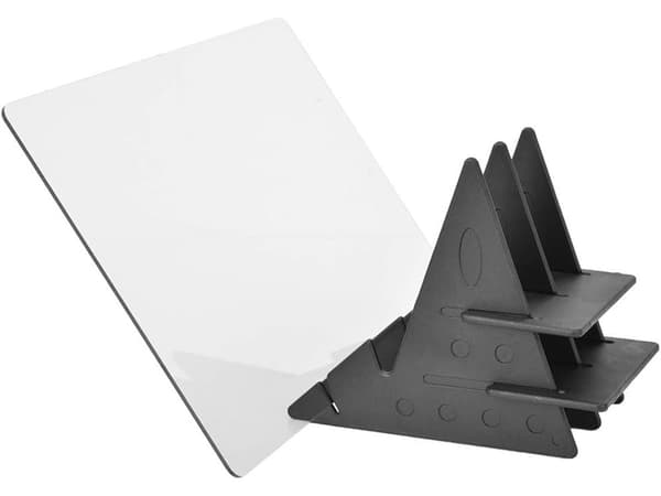 Optisk tegnebræt/skitseprojektor A5 foldbar sort til mobil/tablet