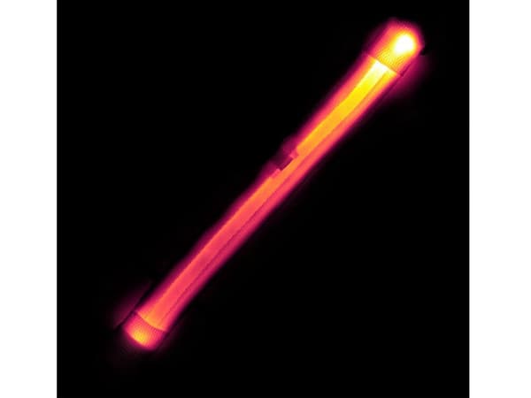 LED-halsbånd hund/kat justerbart 46–59 cm rosa inkl. 2 batterier