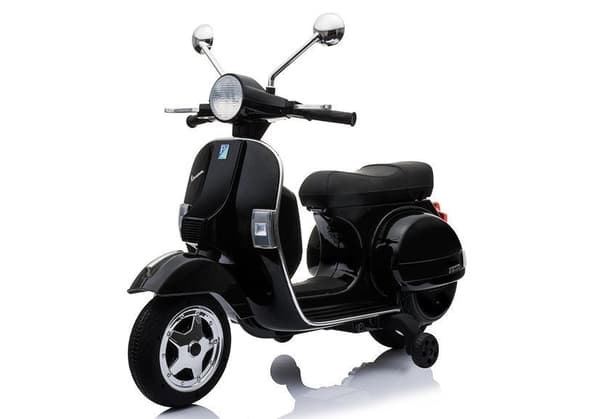 Elmotorcykel til børn 12V 2x45W 3-4 km/h sort med MP3/USB