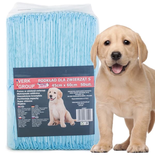 Træningsunderlag til hund 45x60 cm absorberende engang 50-pack