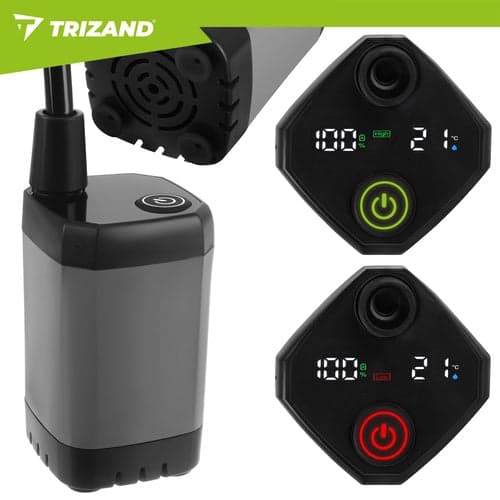 Bärbar campingdusch 6000mAh med pump 2 m slang USB-C 90–120 min